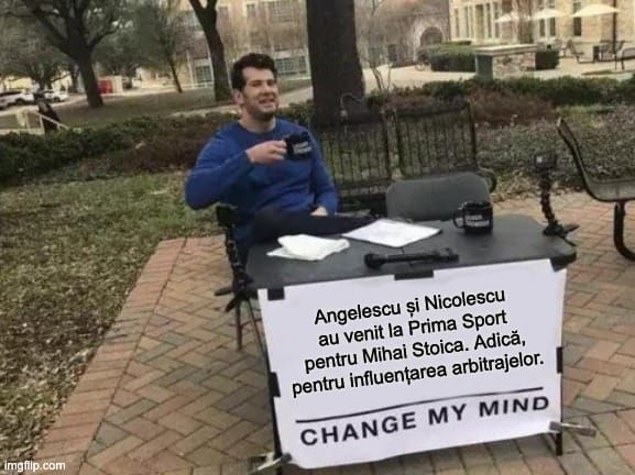Memă tip change my mind - motivul pentru care Angelescu și Nicolescu au început colaborarea cu Prima Sport