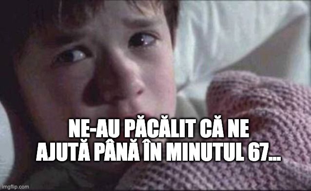 Dinamoviștii cred că Istvan Kovacs a avut nevoie de 67 de minute ca să-i fure... 