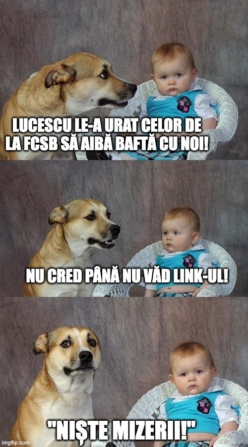 Memă cu copilul Rădoi descoperind faptul că Lucescu i-a urat succes lui Becali înainte de FCSB - Craiova