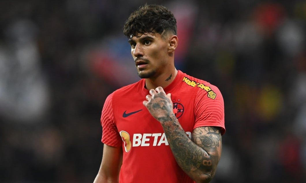 Florin Coman la un meci al FCSB