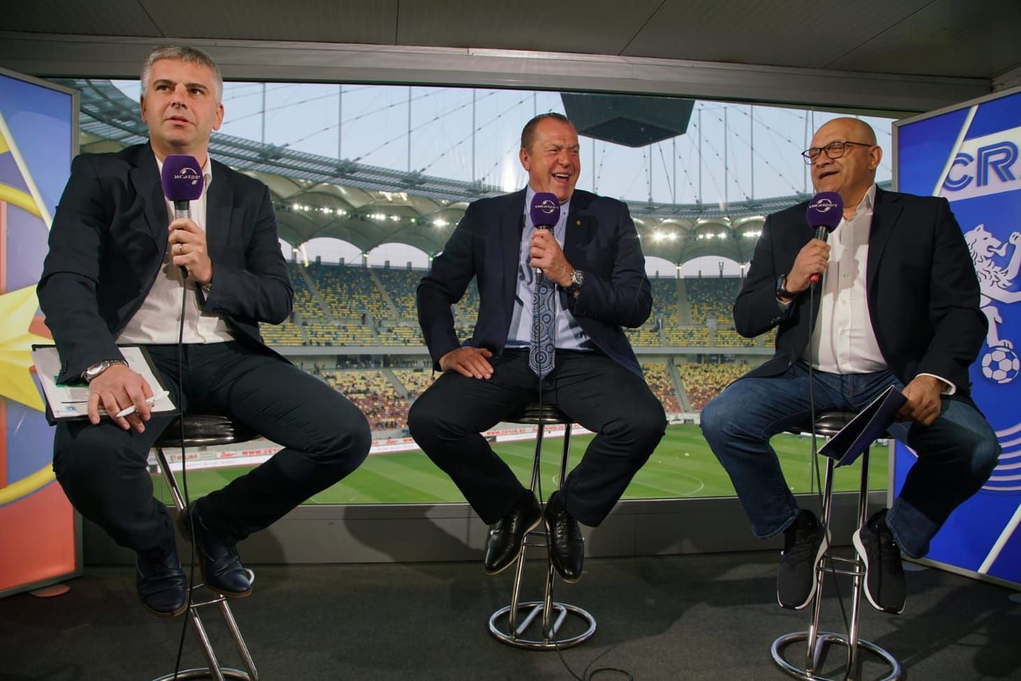 Dan Filoti în timpul unei emisiuni la Digi Sport
