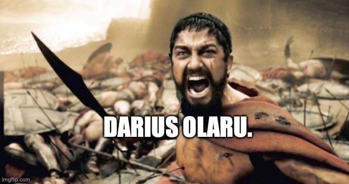 Memă inspirată de filmul 300 care simbolizează nivelul total dedicare în fotbal a lui Darius Olaru de la FCSB