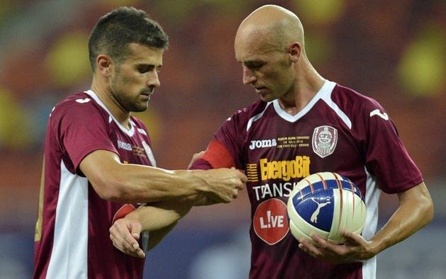 Gabi Mureșan, pe vremea când juca la CFR Cluj