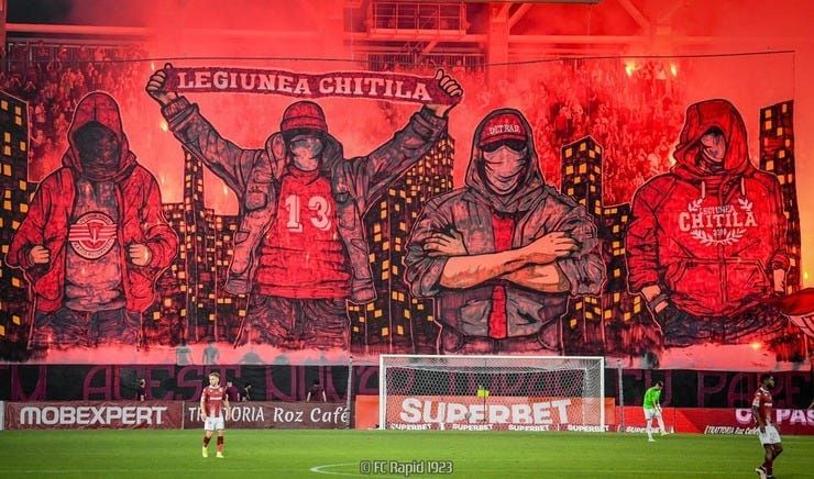 Imagine spectaculoasă meci Liga 1 - stadionul Rapid - atmosferă superbă